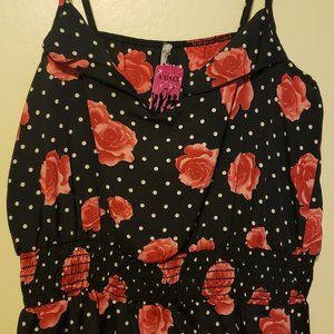 A'Gaci black and red cami